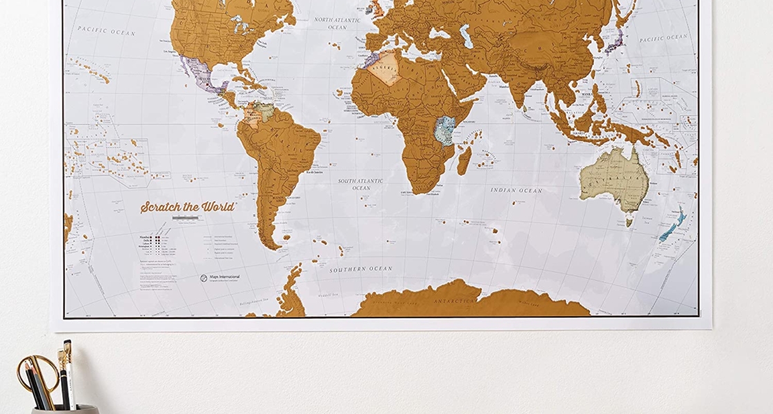 Scratch Card World Map